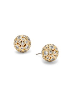 kate spade new york
 Goldtone & Cubic Zirconia Sphere Studs