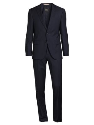 BOSS
 Plaid Virgin Wool Suit