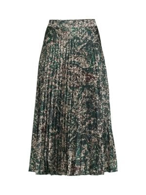 Area Stars
 Kelsey Print Accordion Pleated Midi Skirt