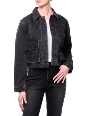 Nicole Miller
 Envelope Cargo Denim Jacket