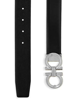 Reversible &amp; Adjustable Gancini Belt