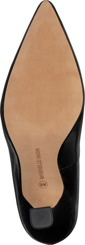 GABRIELLE UNION Lynsey Faux Suede Kitten Heel Pump, Alternate, color, BLACK IRIDESCENT