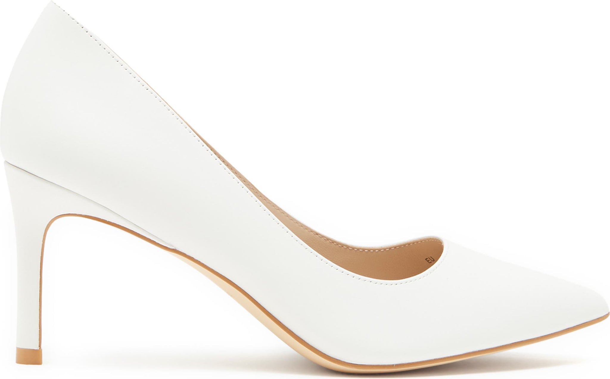 STUART WEITZMAN Leigh 75 Pointed Toe Pump, Alternate, color, WHITE.