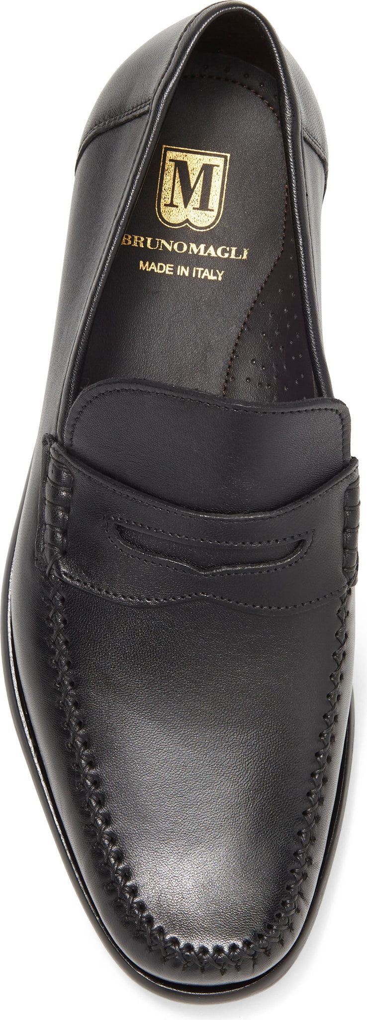 Bruno Magli Rho Penny Loafer, Alternate, color, BLACK