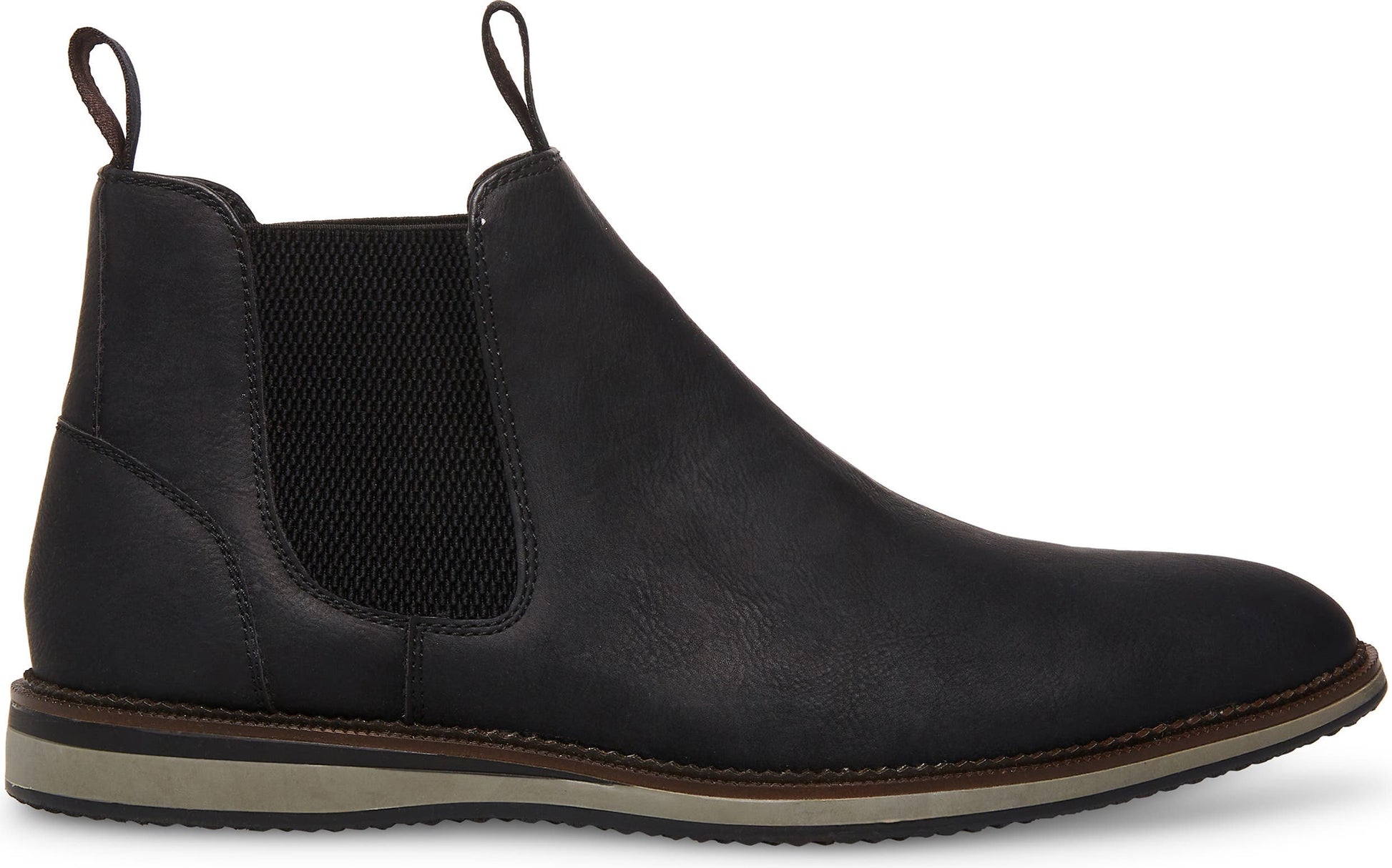 MADDEN Hammon Chelsea Boot, Main, color, BLACK PU LEATHER