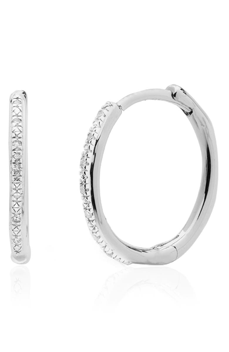 MONICA VINADER Medium Riva Wave Diamond Hoop Earrings