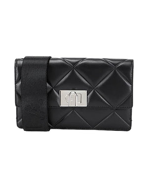 FURLA Cross-body bags FURLA 1927 SOFT MINI CROSSBODY
 Black 90% Calfskin, 10% Nylon