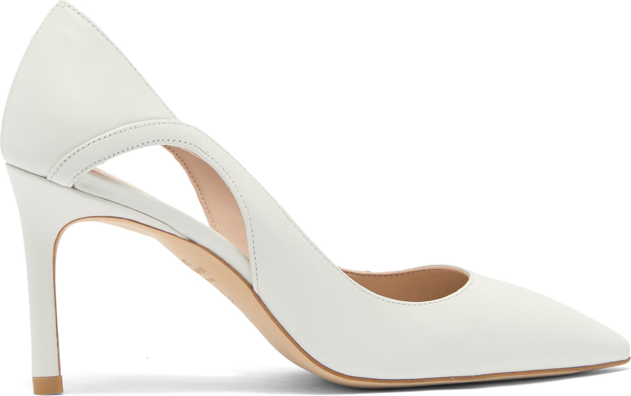 STUART WEITZMAN Mariposa Cutout Pump, Main, color, WHITE