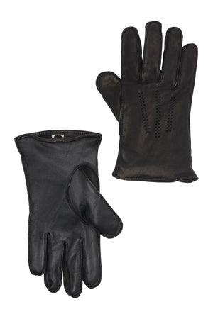 UGG<SUP>®</SUP> Wrangell Faux Fur Lined Smart Gloves, Main, color, BLACK