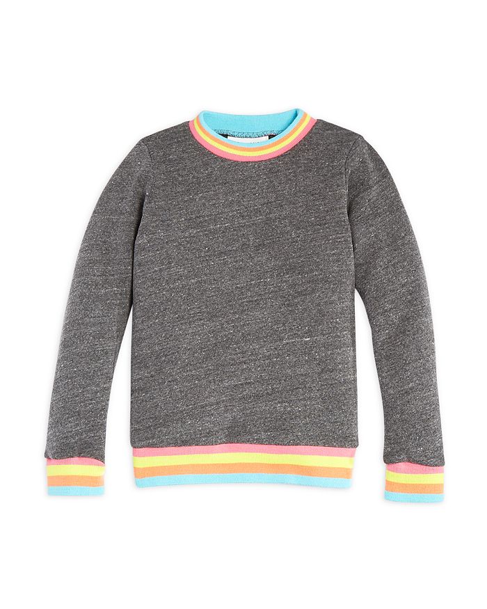 SOL ANGELES - Girls' Neon Trim Heathered Sweatshirt - Little Kid, Big Kid