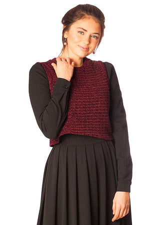 Knit Vest Overlay Dress