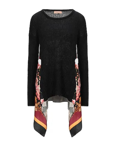 TWINSET Sweater Black 50% Polyamide, 46% Mohair wool, 4% Wool, Polyester