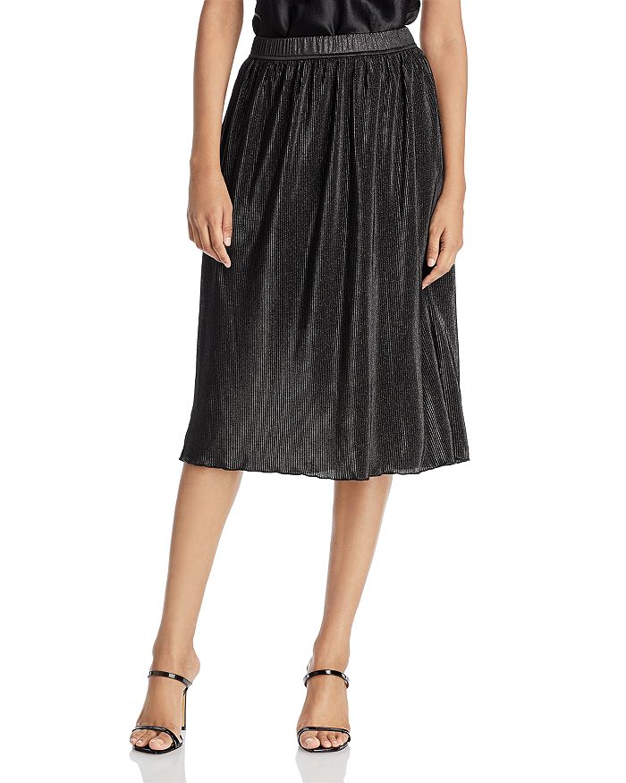 Status by Chenault - Pleated Metallic Skirt