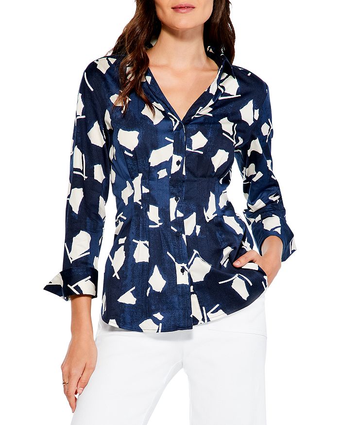 NIC+ZOE - Mosaic Blues Printed Shirt