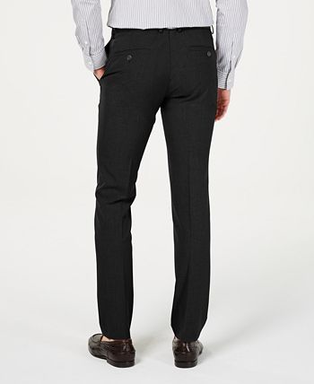 Kenneth Cole Reaction - Men's Gabardine Skinny/Extra-Slim Fit Performance Stretch Flat-Front Dress Pants