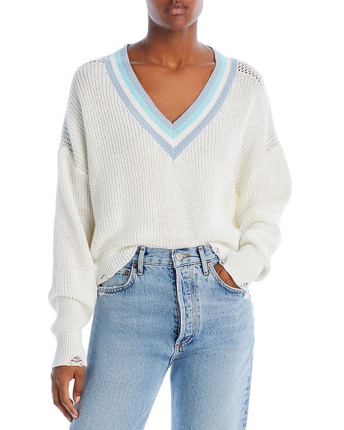 Vintage Havana - Cotton V Neck Sweater