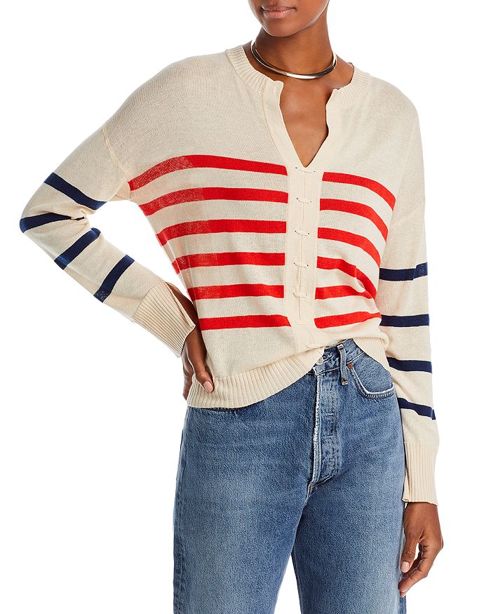 AQUA - Striped Cardigan - 100% Exclusive