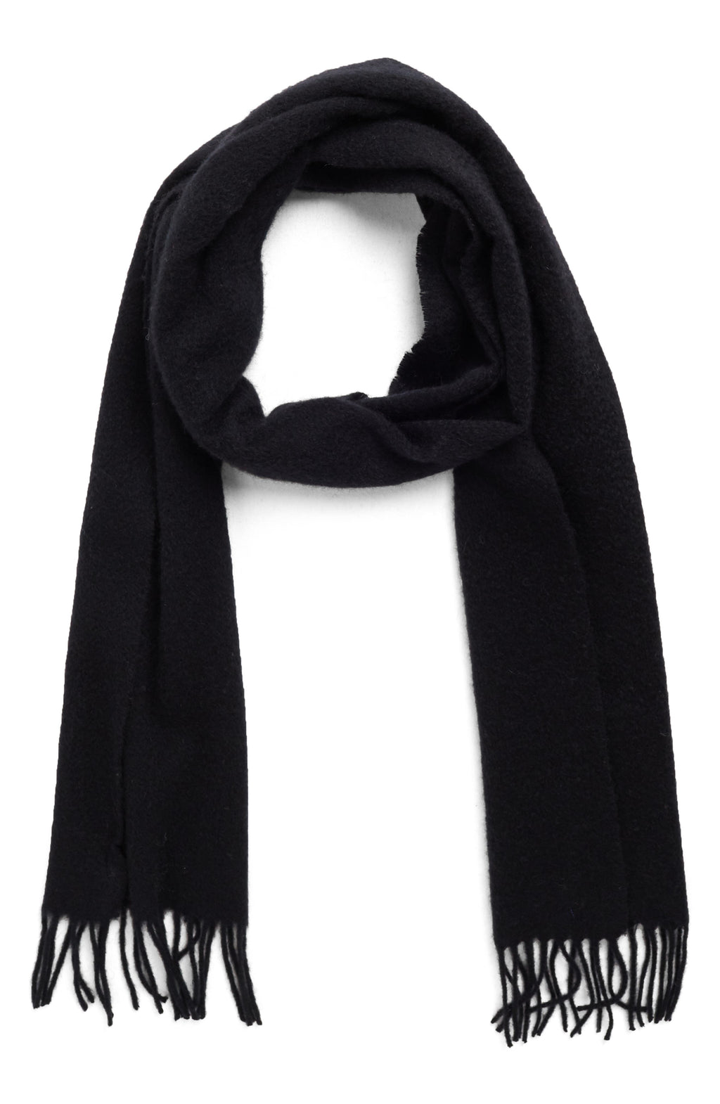 NORDSTROM RACK Solid Cashmere Scarf, Main, color, BLACK ROCK