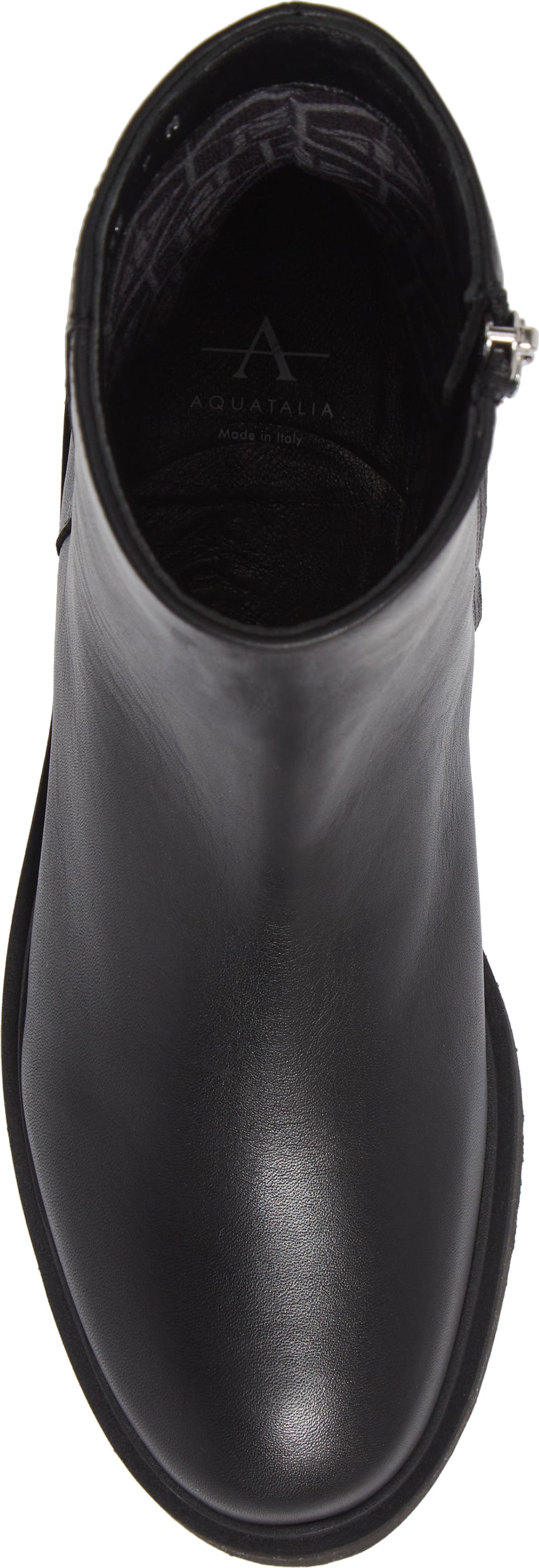 AQUATALIA Maddie Water Resistant Bootie, Alternate, color, BLACK