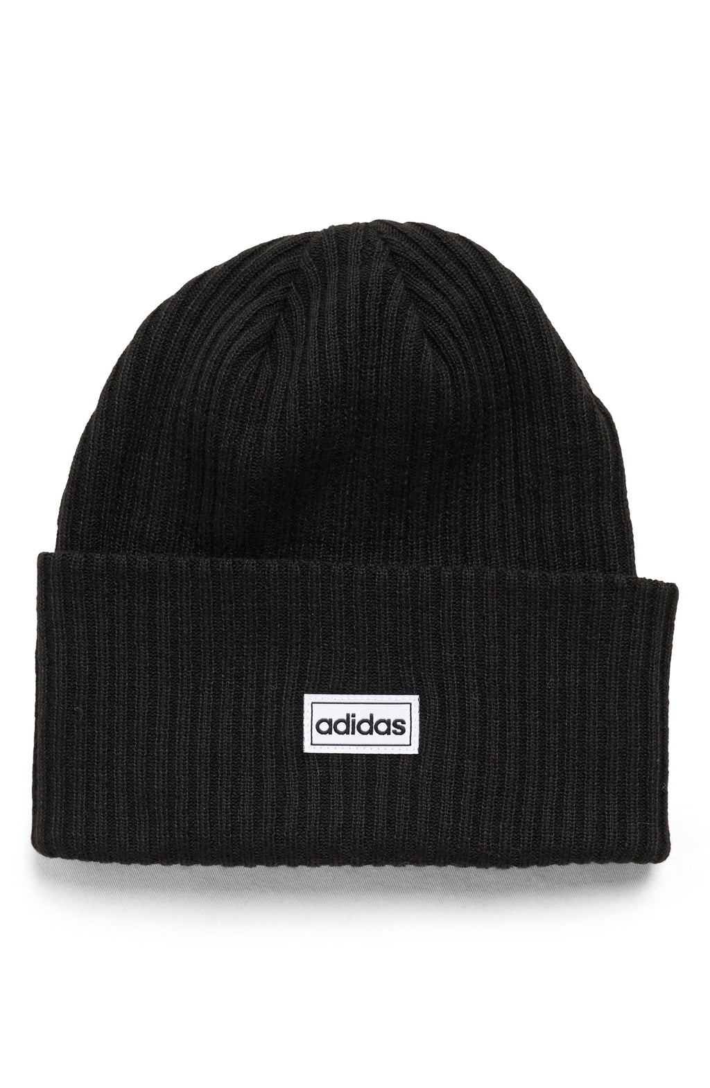 ADIDAS Cuff Foldover Beanie, Main, color, BLACK/BLACK