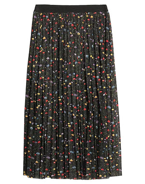 SEMICOUTURE Midi skirt Black 95% Polyester, 5% Elastane