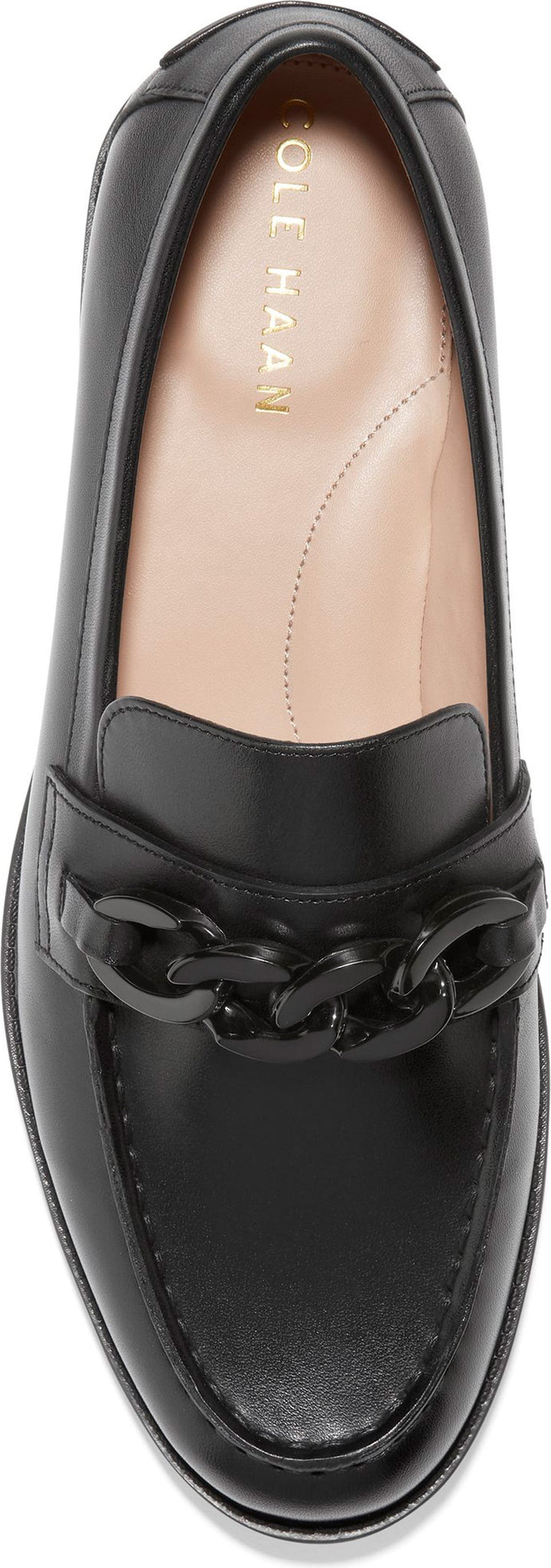 COLE HAAN Stassi Chain Loafer, Alternate, color, BLACK