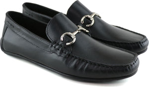 MARC JOSEPH NEW YORK Norman St. Moc Driver, Alternate, color, BLACK NAPA