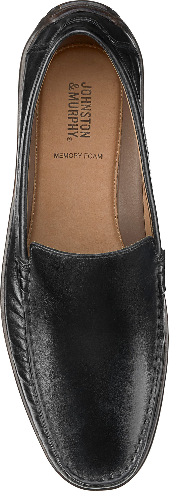 JOHNSTON & MURPHY Nichols Venetian Loafer, Alternate, color, BLACK