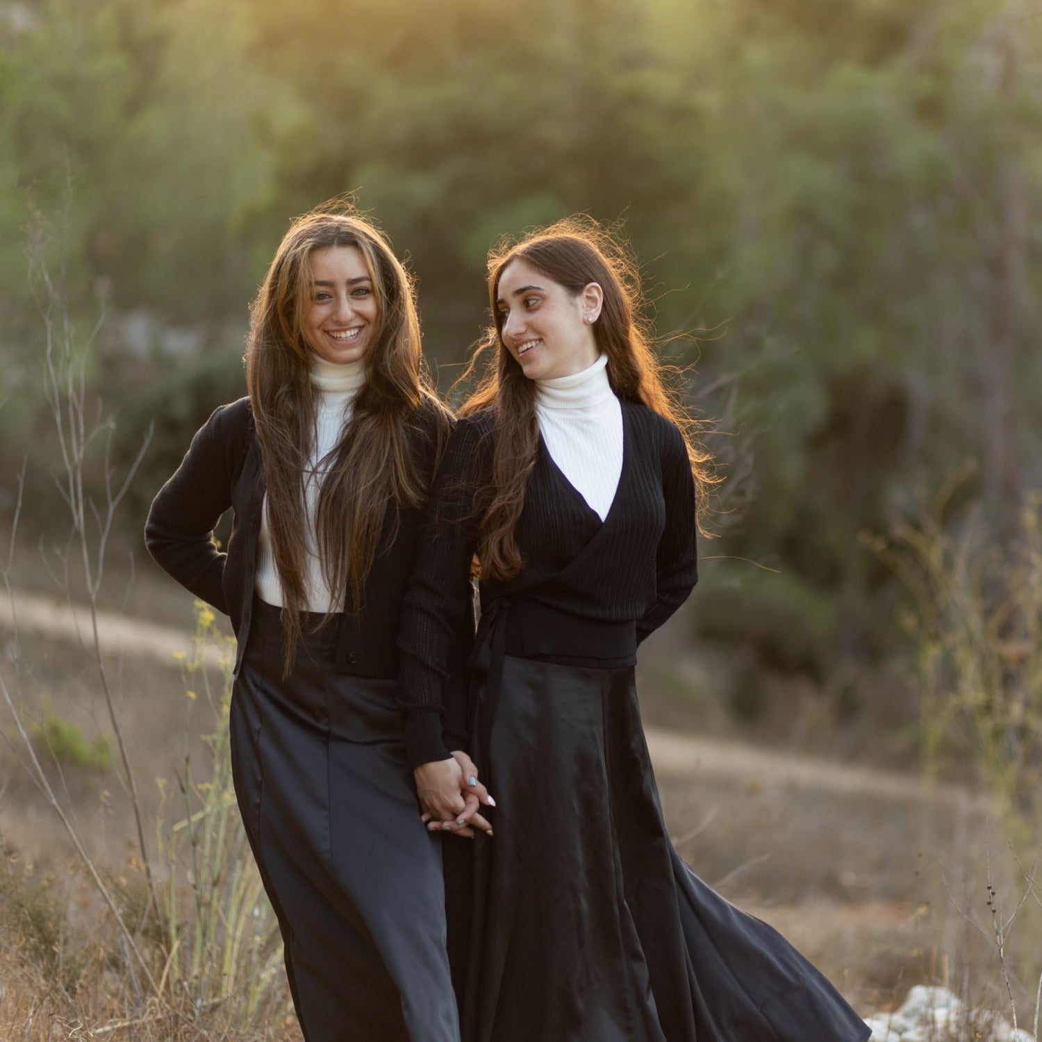 2023 Fall High Quality Customized Women Stain Skirt Black Color 3 Sizes, #1044