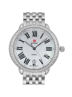 Michele Serein 36mm Steel White MOP Dial Quartz Ladies Watch MW21B01A1025 - image 3 of 8