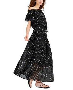 INC International Concepts - Women's Clip-Dot Tiered Maxi Skirt