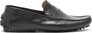 NORDSTROM RACK Mario Penny Loafer, Alternate, color, BLACK LEATHER