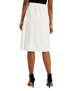 Anne Klein - Women's Pull-On Tie-Detail A-Line Skirt