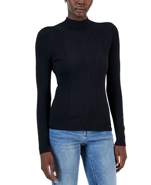 INC International Concepts - Mock Neck Ribbed Sweater