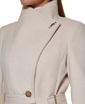 Calvin Klein - Asymmetrical Belted Wrap Coat