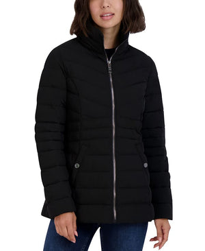 Nautica - Women's Hooded Faux-Fur-Trim Puffer Coat