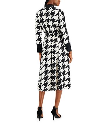 Anne Klein - Women's Drawstring-Waist Shirt Dress