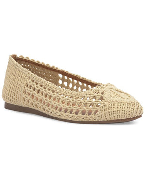 Lucky Brand - Women's Avelly Macrame Slip-On Ballet Flats