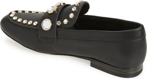 KARL LAGERFELD PARIS Avah Studded Loafer, Alternate, color, BLACK