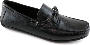 MARC JOSEPH NEW YORK Somerville Leather Moccasin, Main, color, BLACK GRAINY