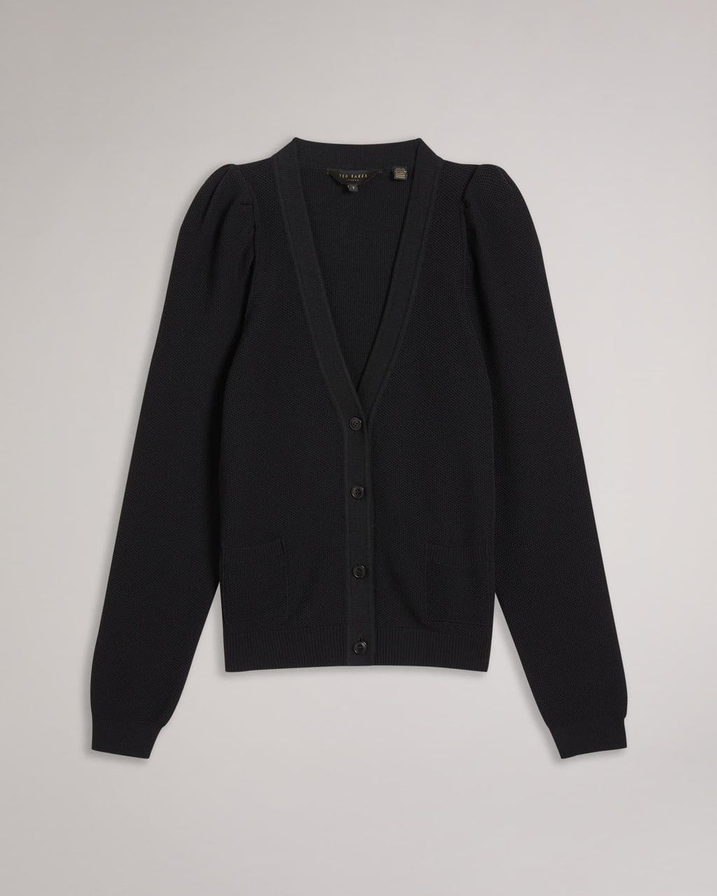 Black Puff Sleeve Cardigan Ted Baker