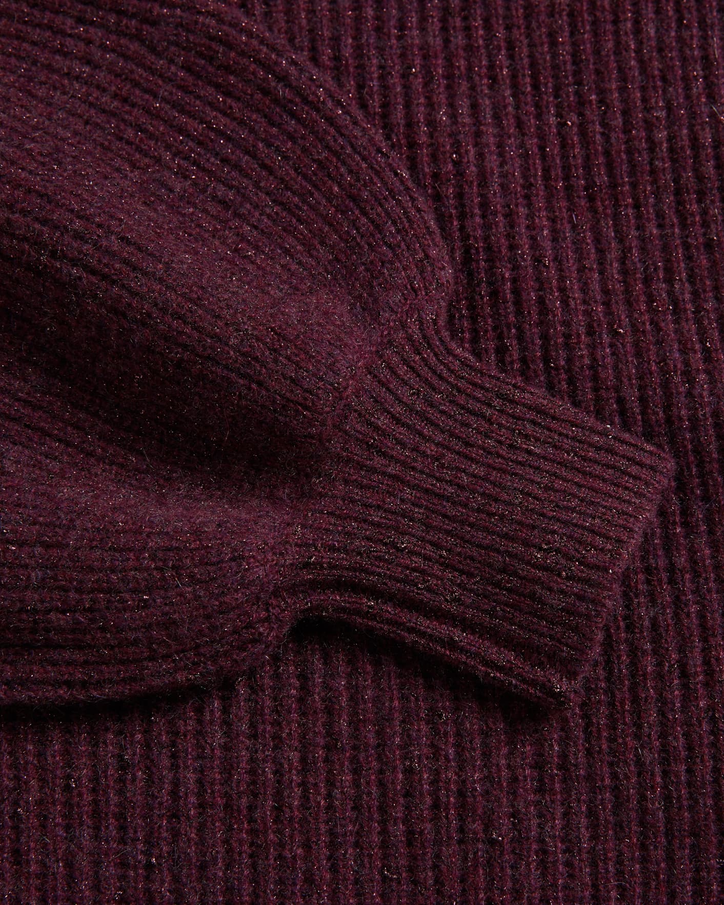 Deep Purple Cashmere And Lurex Blend Jumper Ted Baker