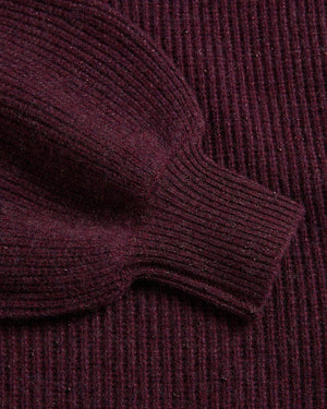 Deep Purple Cashmere And Lurex Blend Jumper Ted Baker