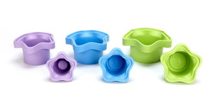 Green Toys Stacking Cups, Purple/Blue/Green