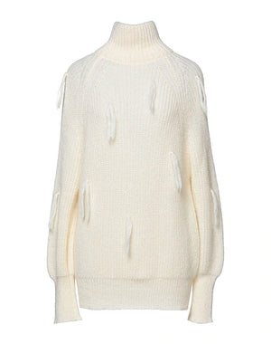 ..,MERCI Turtleneck Ivory 50% Polyamide, 30% Mohair wool, 20% Merino Wool