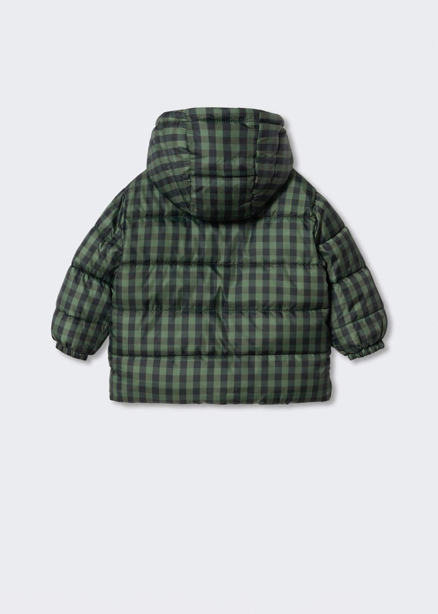 Hood quilted coat - Reverse of the article