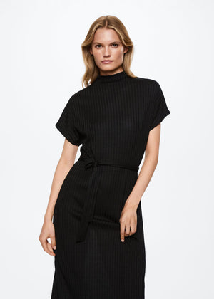 Ribbed midi dress - Medium plane