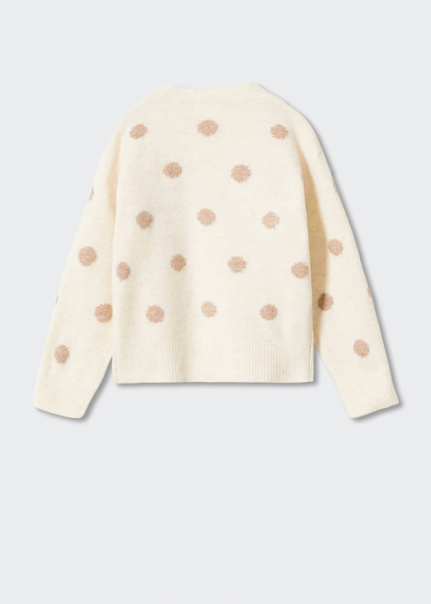 Polka dots knit dress - Reverse of the article