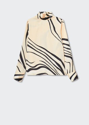 Satin print blouse - Article without model