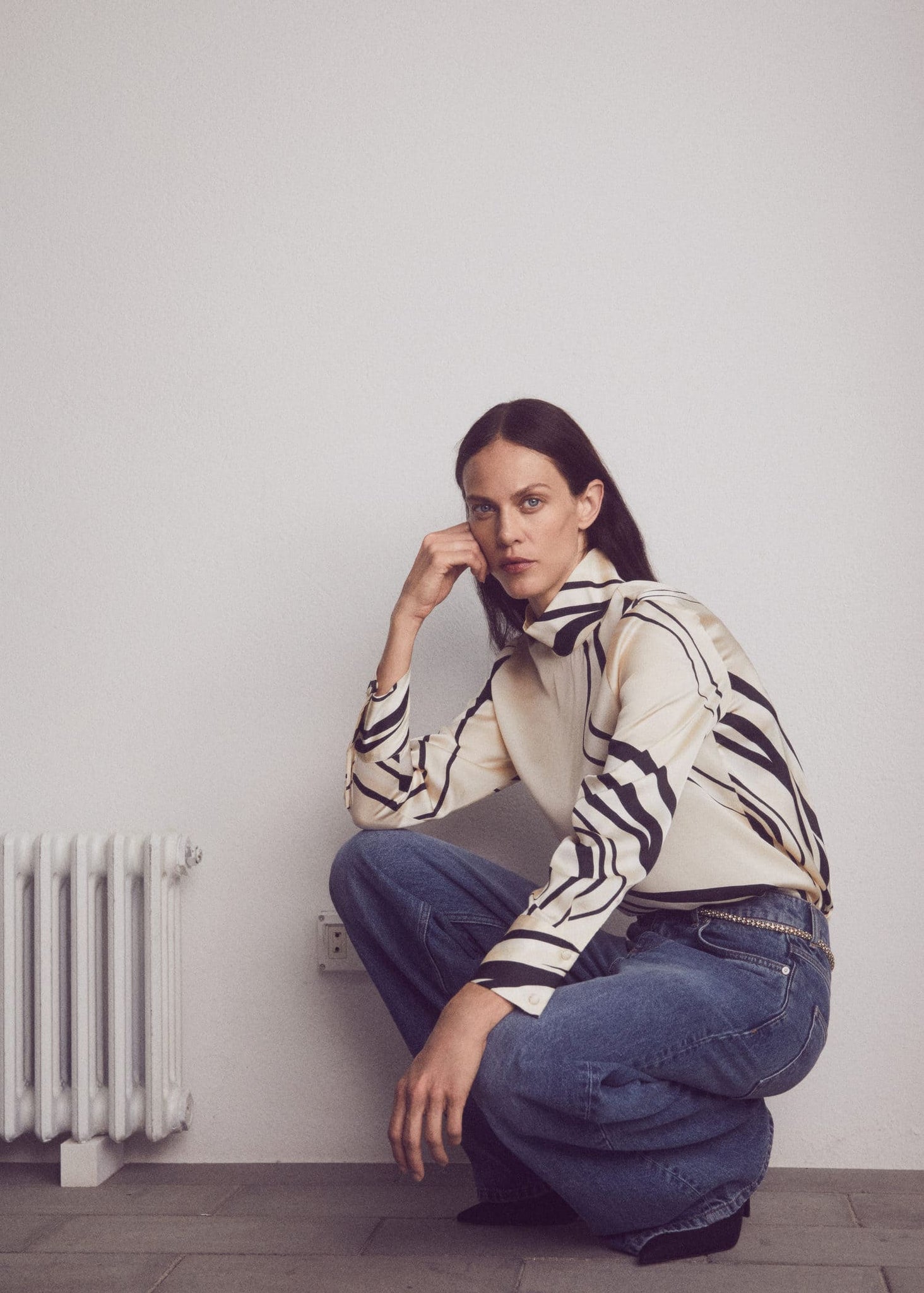 Satin print blouse - Details of the article 6